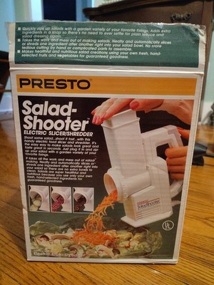 Presto Salad Shooter Electric Slicer Shredder 02910 Vintage Original 1988