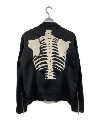 VANSON Skull Human Bone Jacket Size: L Black Men | eBay