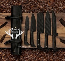 Handmade Personalized Damascus Chef Set Kitchen Knives 5-Set CHRISTMAS GIFT