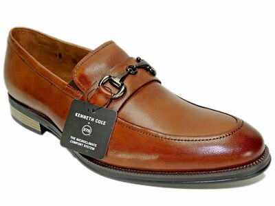 Kenneth Cole New York Men's Brock Loafers Cognac Leather Size