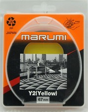 NEW Marumi Y2 Yellow 49mm,55mm,67mm Japan Camera Lens Filter