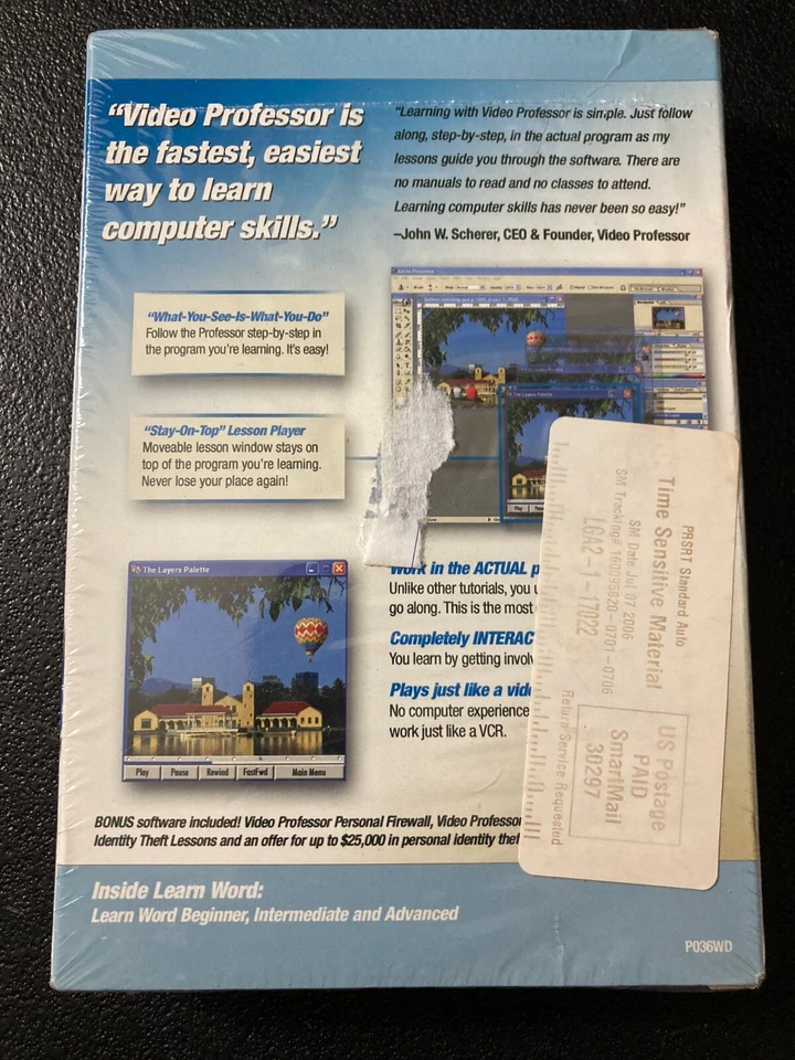 JUEGO COMPLETO DE 3 CD VIDEO PROFESOR APRENDER PALABRA VINTAGE NUEVO SELLADO DE FÁBRICA Foto 2 de 2