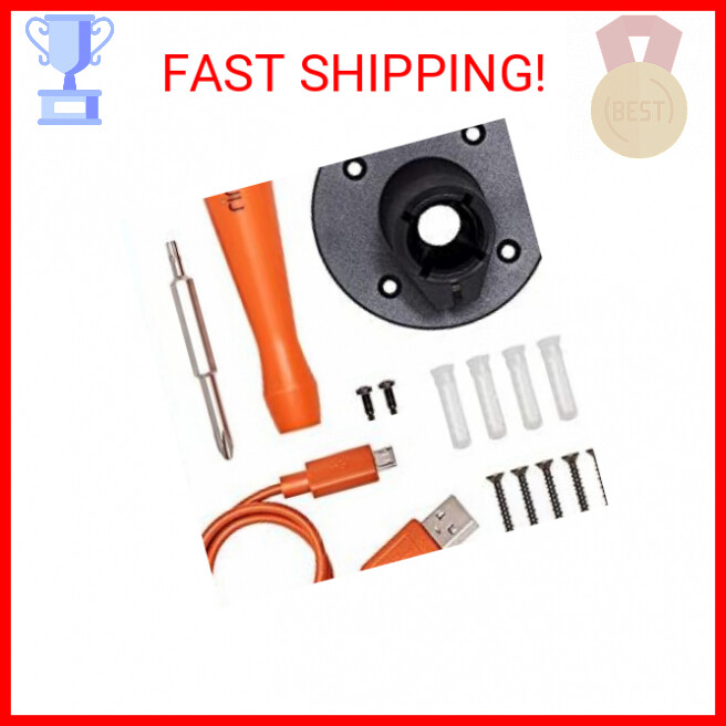 Ring Spare Parts Kit for Spotlight Cam Battery, Black