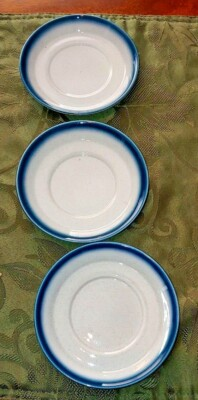 #ad 3 Wedgwood Blue Pacific replacement cup saucers $15.00