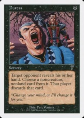 duress mtg card nonland card from it 4x Duress M19 Core Set