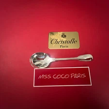 Soup Spoon Fillet Bouillet Bourdet Silver Metal 18Cm Rare Very Good Condition