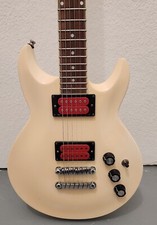 Ibanez White double cutaway guitar w/USA Dima...