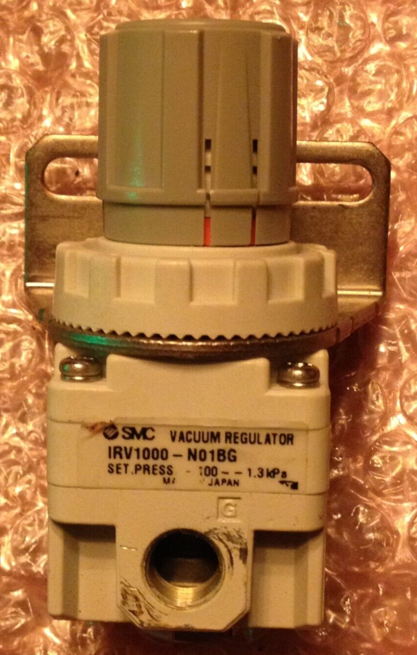 SMC IRV1000-N01BG VACUUM REGULATOR WITH MOUNT USED