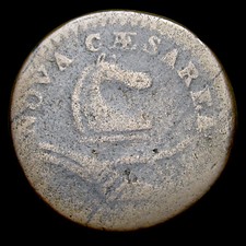 New Jersey Small Colonial Copper Coin ---- Nice Type Coin ---- #030U