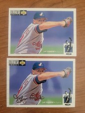 2 x 1994 Collector's Choice Silver Signature Parallel & Base Jeff Fassero #98