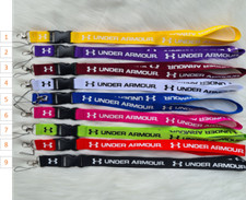   NEW   Under Armour Lanyard Strap Badge ID Holder Detachable Keychain