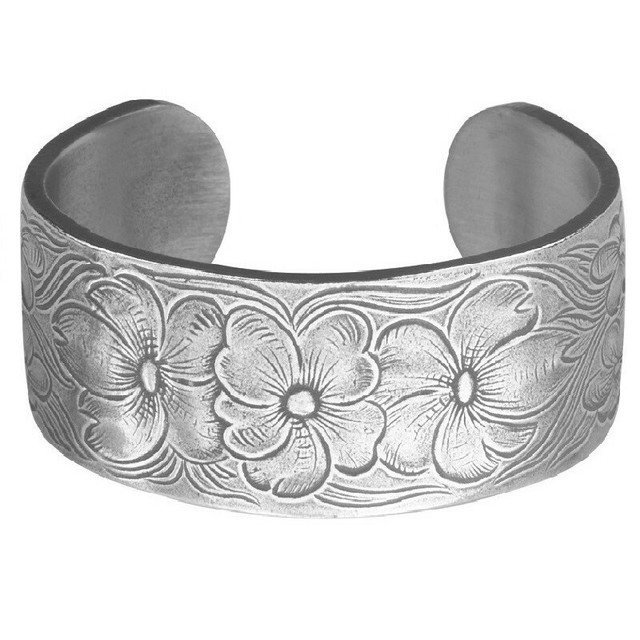 Salisbury Pewter Flower of the Month Cuff Bracelet Classic Design eBay
