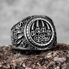 Anillo Pata Oso Místico Sculpt Rings™ - Diseño Simbólico de Acero Inoxidable