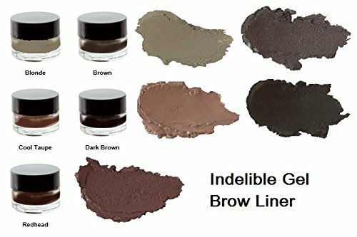 Indelible Brow Liner, Eyebrow Shaping Creme Gel Stain Pot Waterproof, Dark Brown