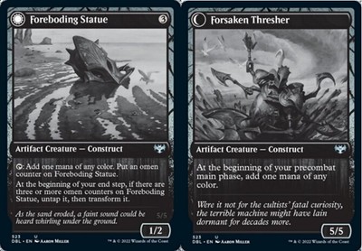 1x Foreboding Statue // Forsaken Thresher - Foil MTG Innistrad: Double ...