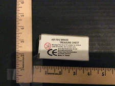 Rare Original Vintage Rocky Chiaro Brass Puzzle Treasure Chest Solution with Box