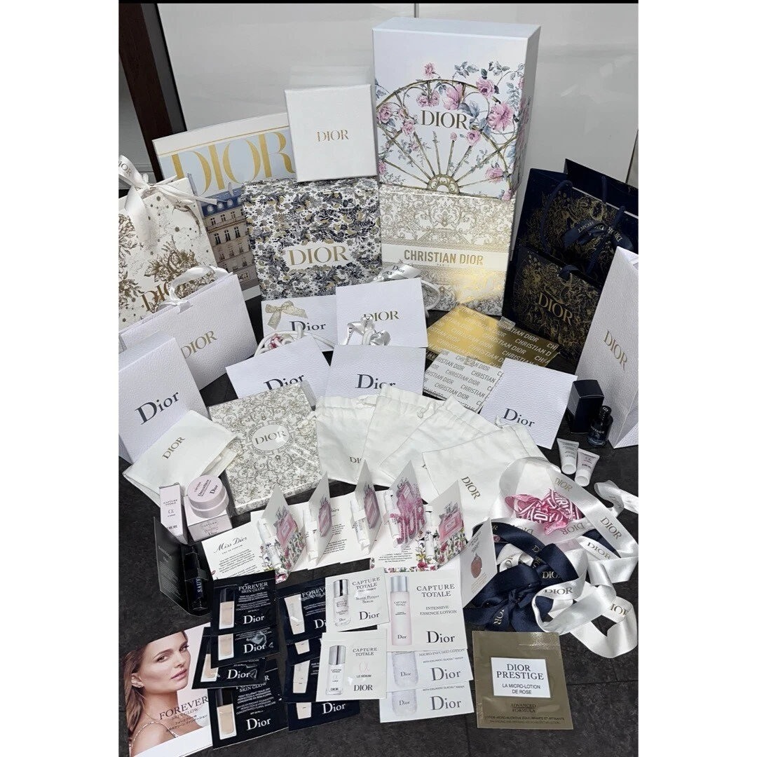 Sacs à provisions en livre blanc authentique Dior BOITE cadeau petit moyen GRANDE boîte tailles