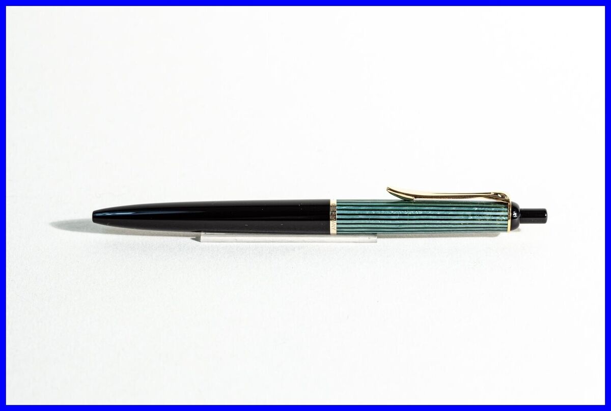 1950s made Pelikan 355 Green and Black striped BALLPOINT PEN 1950s made Pelikan 355 Green and Black striped BALLPOINT PEN