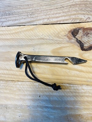 Railroad Spike Bottle Opener Hand Forged Hand Made Bottle Opener