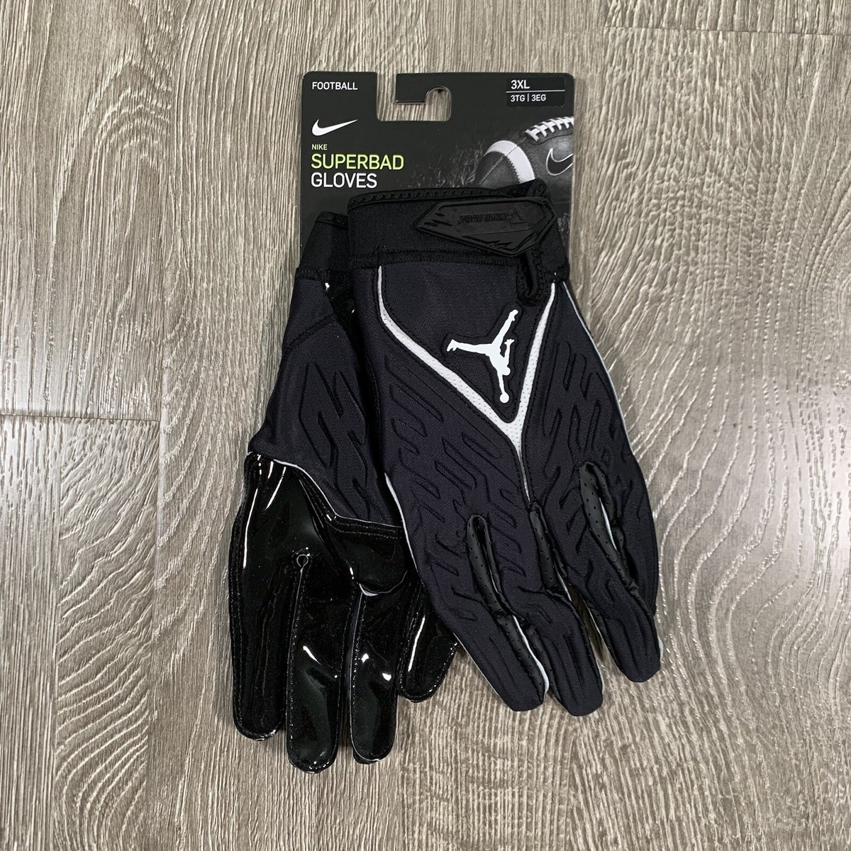 NIKE Air Jordan Superbad Football Gloves (dm0052-091) BLACK, 3XL