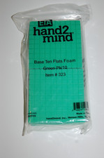 ETA hand2mind Base Ten Flats Foam Item 323 Green 10/pack Teaching Manipulative