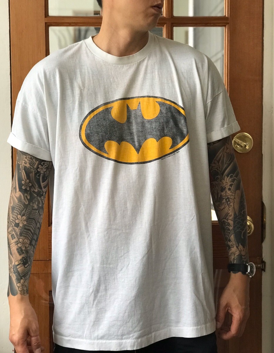 Vintage Batman Graphic Tee Large Logo Single Stitch Shirt Vtg | eBay