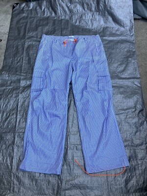 Miaou Pants White And Blue Waist Adjustable