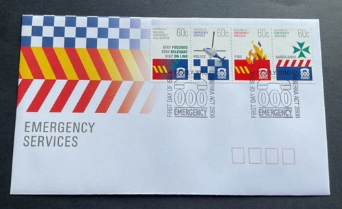 AUSTRALIAN FDC: 2010 EMERGENCY SERVICES #LF84