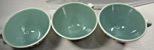 3 tazze da caffè tè Irochesi Informali Ben Seibel Bombay Green USA vintage - Foto 9 di 9