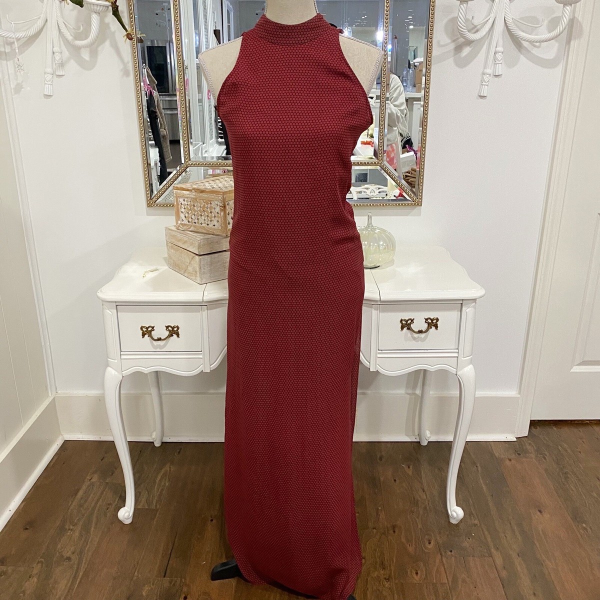 straight chiffon dress LONG SLEEVE CHIFFON A-LINE DRESS CDCD243