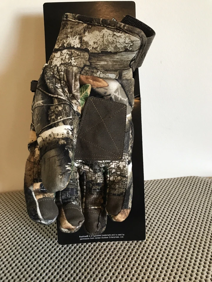 Realtree Edge Heavyweight Gloves Men's Medium Scent Control Waterproof Camo New - Image 2 of 4