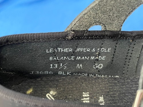 Capezio Girl's Black TAP SHOES Size 13.5 Youth Tele-Tone Tap Dance Shoes Leather - Picture 6 of 12