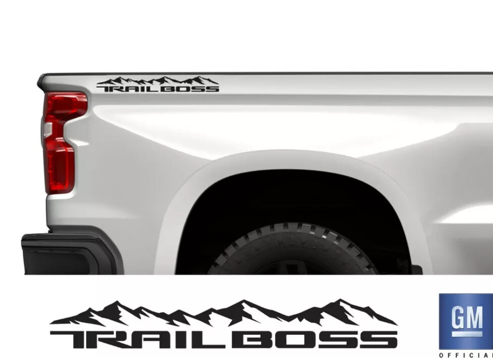 Chevrolet Silverado Z71 Mountain Trail Boss Hood Decals – 2019-2022, Vinyl Graphic
