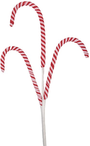 Clayre & Eef 65858 Dekoration Zuckerstange Rot Weiß 20X1X70 Cm Kunststoff-image