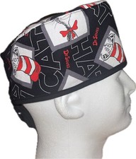 Dr Seuss Cat In The Hat Scrub Hat Chemo Cap