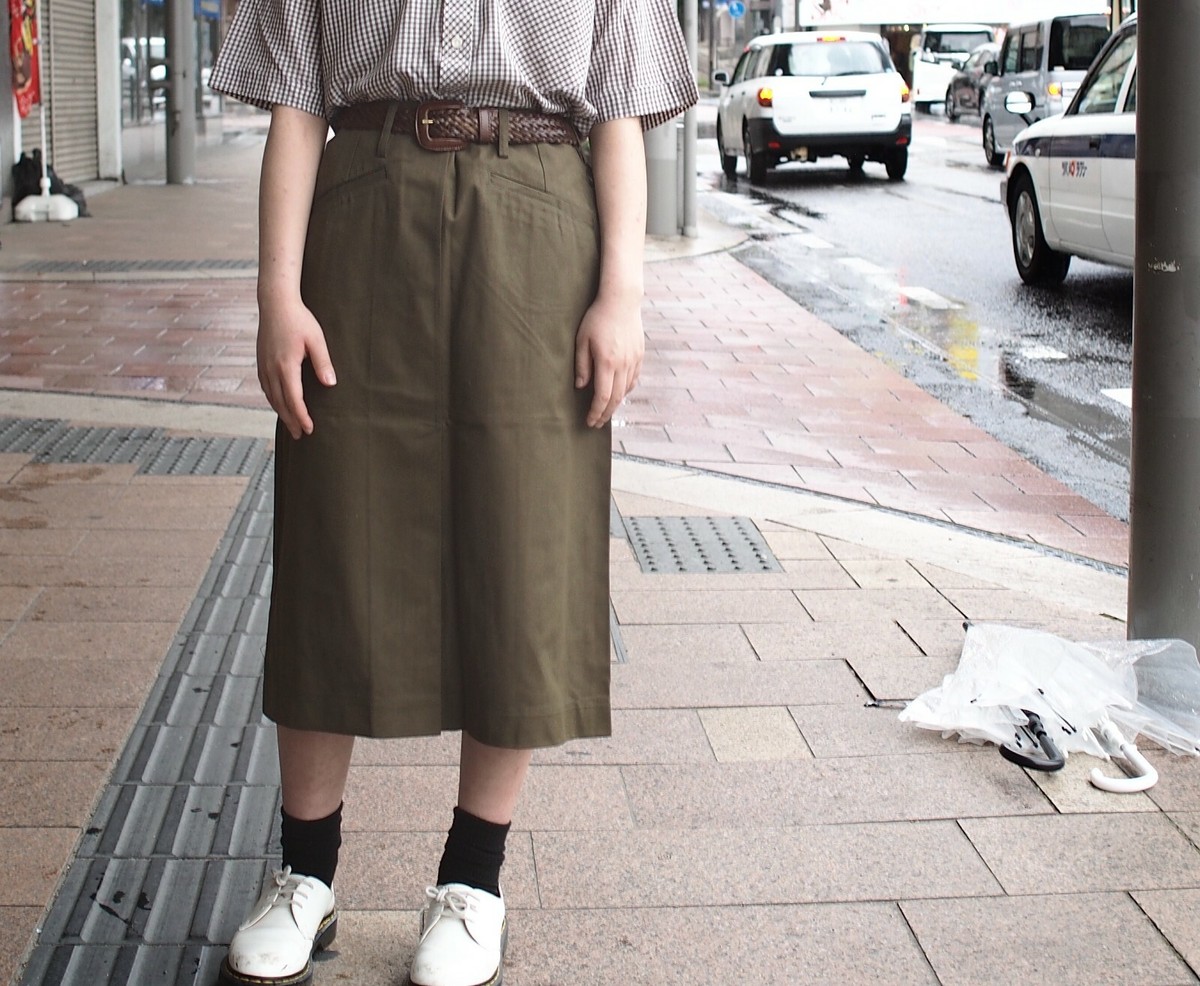 【HI FI FNK】(W) Military Long Skirt W) Anti Military Skirt - HIFIFNK | 60% - Asian Fashion