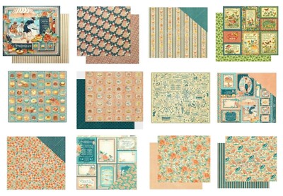 Graphic 45 Cafe Parisian 8 x 8 Cardstock PICK Patisserie Crepe Petit Sweet Bon