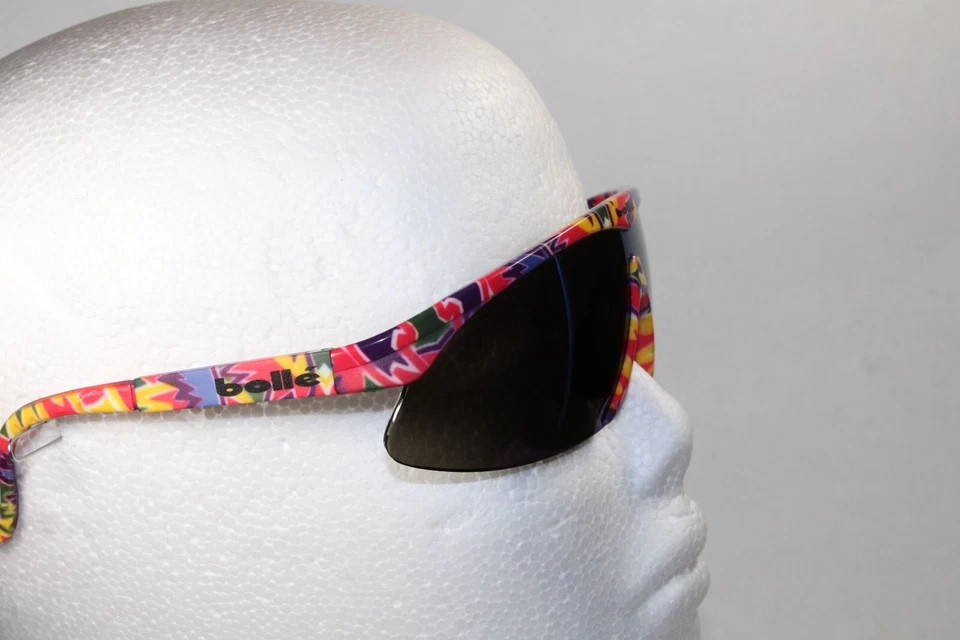 Новые из старых запасов винтажные спортивные солнцезащитные очки BOLLE «MICROEDGE» — Франция 80-х — большие — оригинальные - Изображение 4 из 4