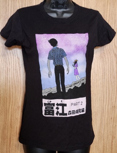 JUNJI ITO Goth T-Shirt WM S Anime Horror Hot Topic Part 2 Manga Artist Tomie - Picture 2 of 8