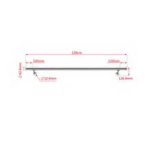 Stainless Steel Handrail Stair Rail Grab Staircase Banister Installation Kit