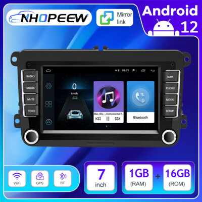 7'' Autoradio Android15 GPS Navi BT RDS Für VW GOLF Polo 5 6 Passat Touran Skoda