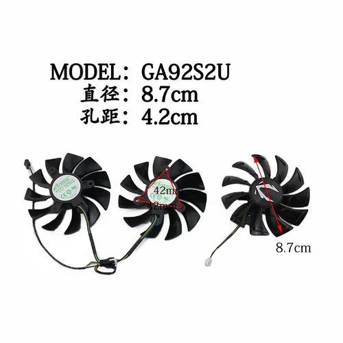 1PC  for  RTX 2070 2080 2080ti AMP GA92S2U  Cooling fan