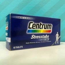 Centrum Stresstabs 600 Zinc Vitamin Minerals High Potency Stress Formula Sleep