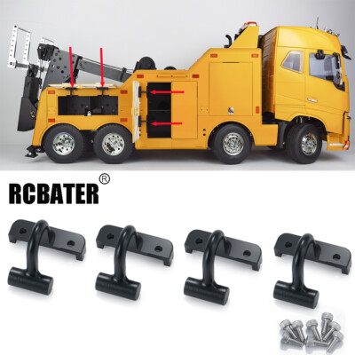 RCBATER Metal Cargo Container Box Hinge for 1:14 RC Tamiya FH16 Tractor Truck US