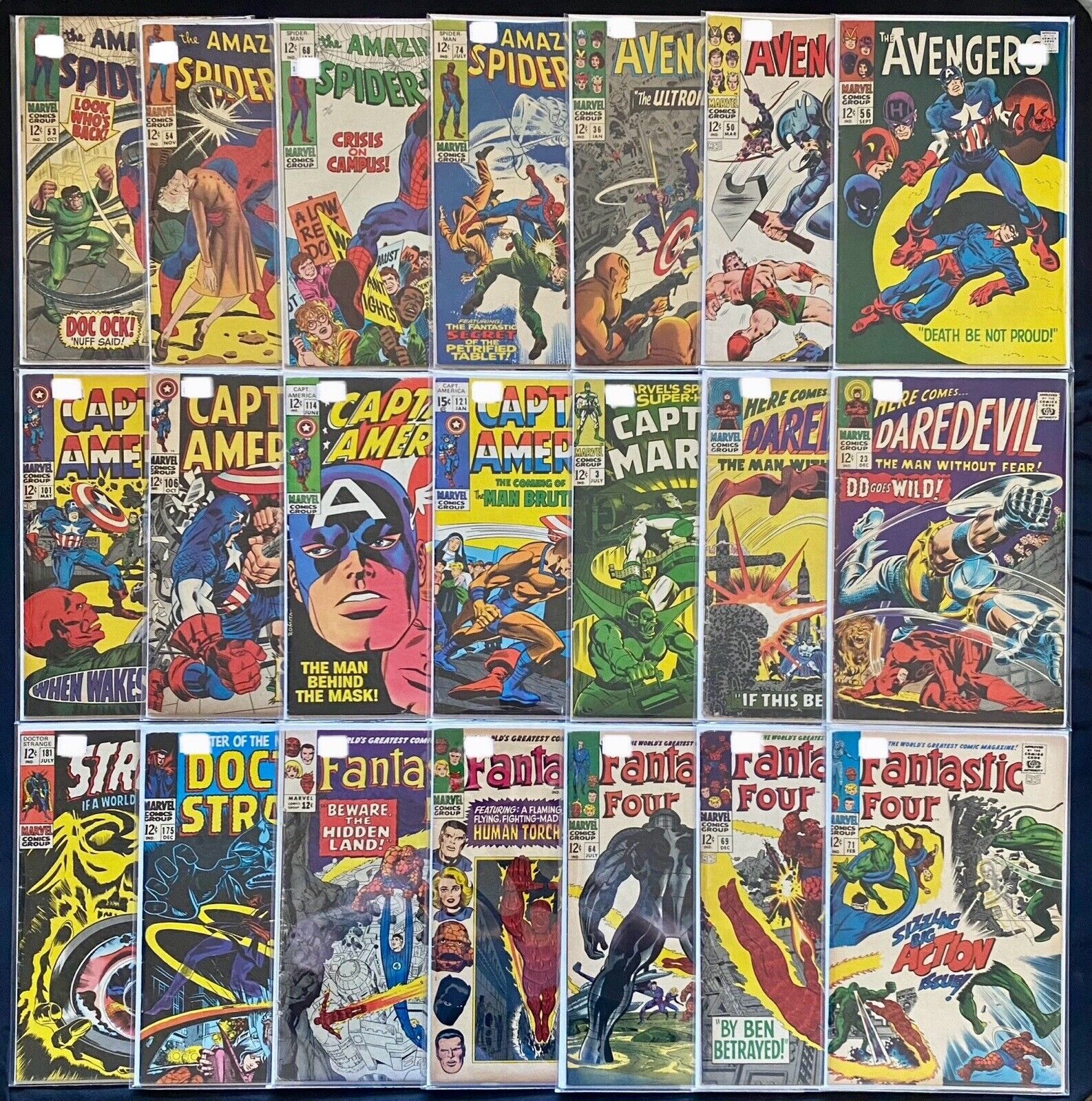Silver Age Comic Lot - 4 Issue Bundle Marvel & DC Comics Read Description