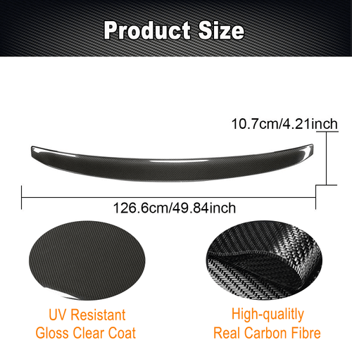 Carbon Heckspoiler Kofferraum Spoiler Lippe Passt für BMW 5er G90 G99 M5 2024-25 - Picture 7 of 12