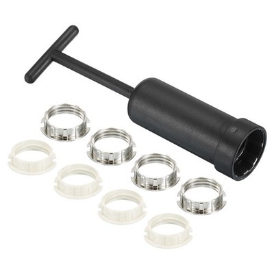 9pcs G9 Light Socket Rings Metal Lamp Shade Holder Ring Replacement with Tool