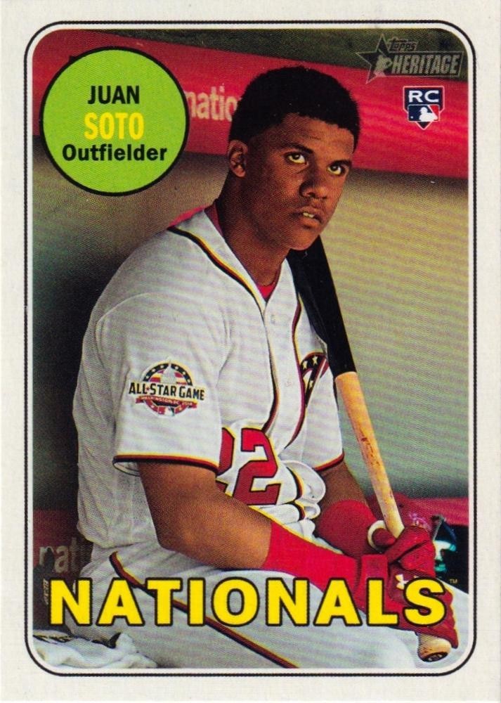 Juan Soto RC 2018 Topps Heritage #502 Washington Nationals