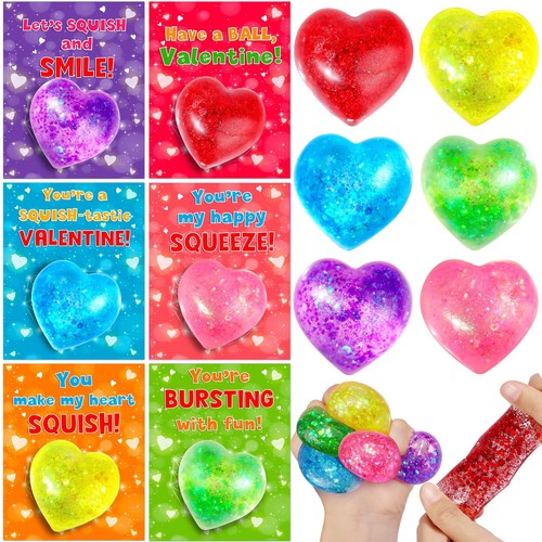 24 Pack Valentine Day Gifts for Kids Classroom Valentines Cards with ...