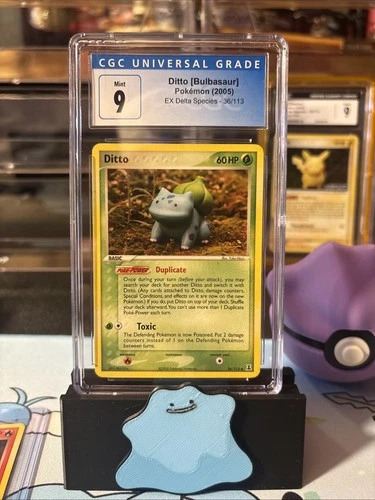 CGC 9 MINT Ditto [Bulbasaur] 2005 EX Delta Species 36/113 Pokemon Card